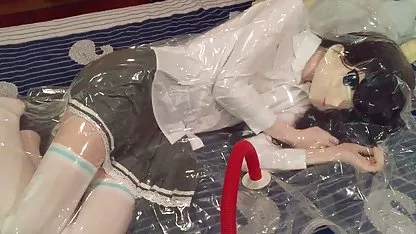 Indah, rambut coklat, bokep gendut semok masturbasi